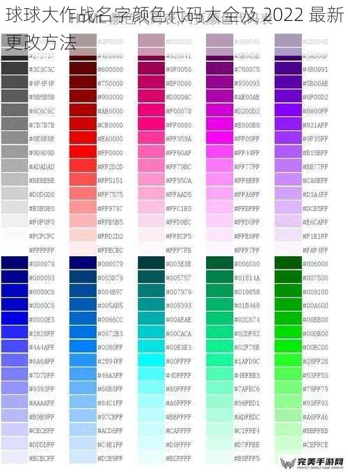 球球大作战名字颜色代码大全及 2022 最新更改方法