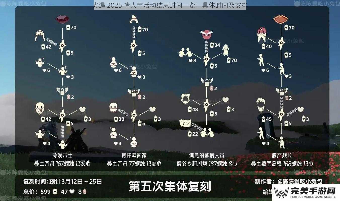 光遇 2025 情人节活动结束时间一览：具体时间及安排