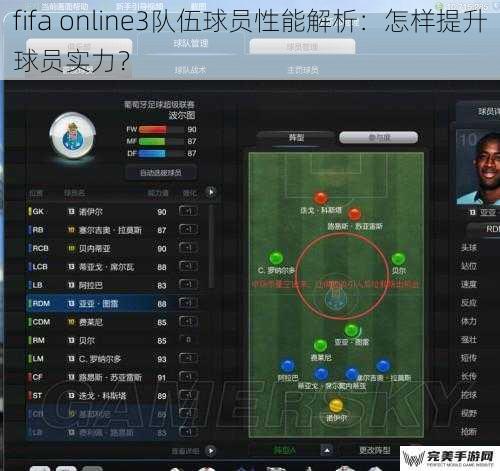 fifa online3队伍球员性能解析：怎样提升球员实力？