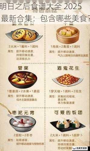 明日之后食谱大全 2025 最新合集：包含哪些美食？