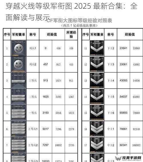 穿越火线等级军衔图 2025 最新合集：全面解读与展示