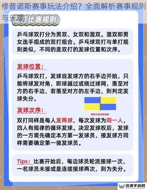 修普诺斯赛事玩法介绍？全面解析赛事规则与乐趣