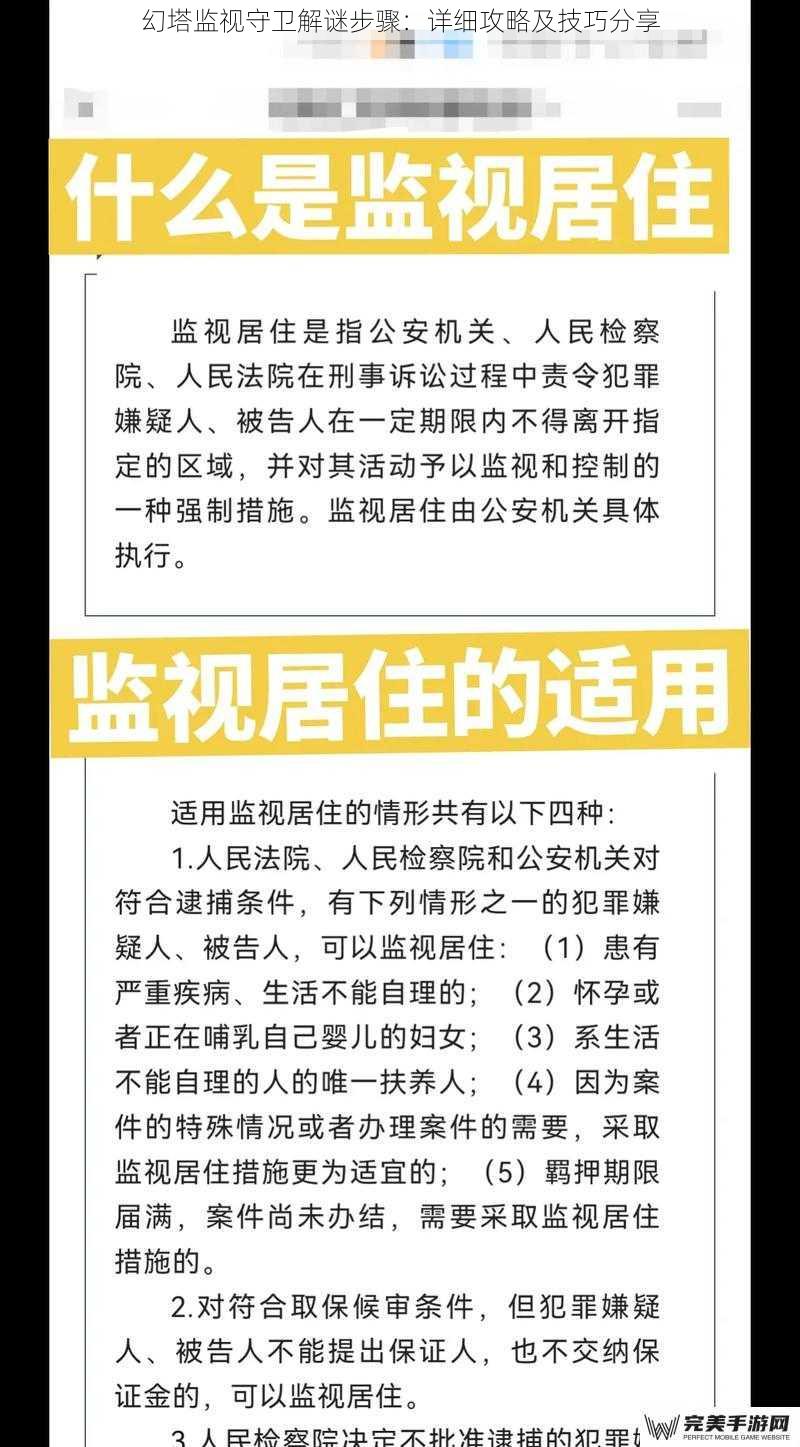 幻塔监视守卫解谜步骤：详细攻略及技巧分享