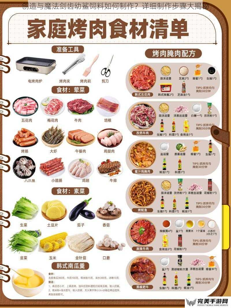 创造与魔法剑齿幼鲨饲料如何制作？详细制作步骤大揭秘