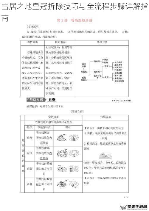 雪居之地皇冠拆除技巧与全流程步骤详解指南