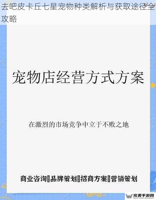 去吧皮卡丘七星宠物种类解析与获取途径全攻略